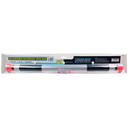Fitness Mad Deluxe Doorway Gym Bar Prateado 63-100 cm