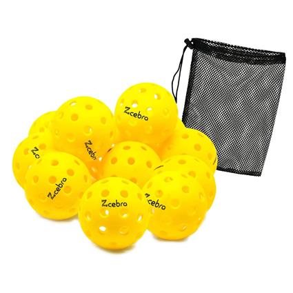 Zcebra Pickleball Onsight Pickleball Balls 12 Units Amarelo