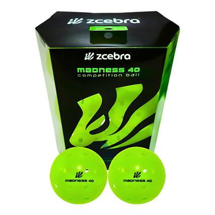 Zcebra Pickleball Madness40 Pickleball Balls 6 Units Verde