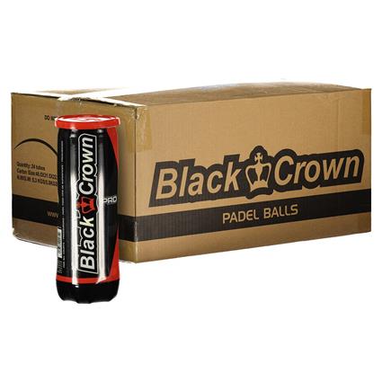 Black Crown Pro Padel Balls Box Dourado 24 x 3 Balls