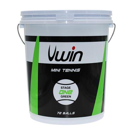Uwin Stage 1 Tennis Ball Bucket Transparente 72 Balls