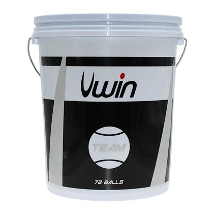 Uwin Team Tennis Ball Bucket Transparente 72 Balls