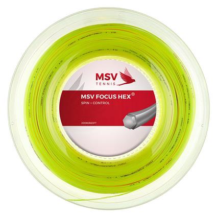 Msv Tennis Focus Hex 200 M Tennis Reel String Transparente 1.23 mm