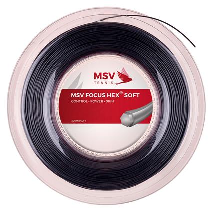 Msv Tennis Focus Hex Soft 200 M Tennis Reel String Prateado 1.25 mm