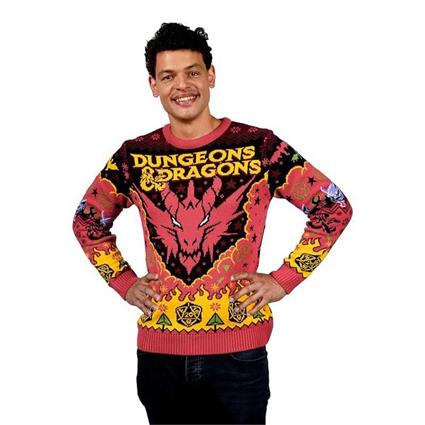 Aaa Merchandise Dungeons And Dragons Christmas Sweater Vermelho M