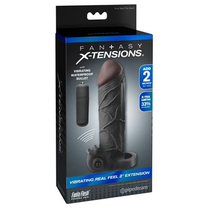 Fantasy X-tensions Real Feel 2´´ Extension Penis Sleeve Transparente