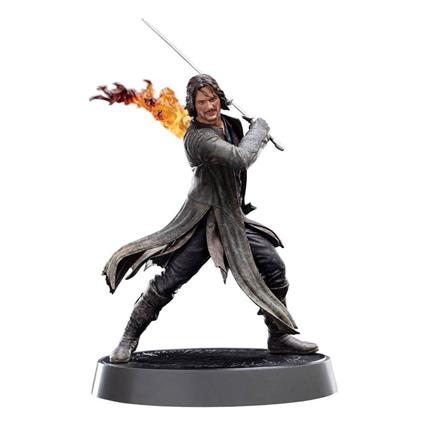 Weta Workshop Der Herr Der Ringe Of Fandom Pvc Aragorn 28 Cm Statue Castanho