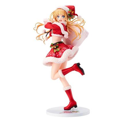 Union Creative Original Character Pvc En Morikura Santa Girl 28 Cm Statue Rosa