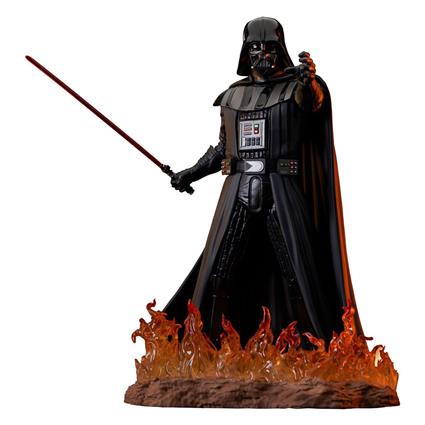 Diamond Select Darth Vather With Flames 28 Cm Star Wars Figure Preto