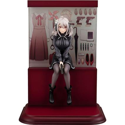 Kadokawa 1/7 Flower Garden Lily 24 Cm Spy Classroom Statue Castanho