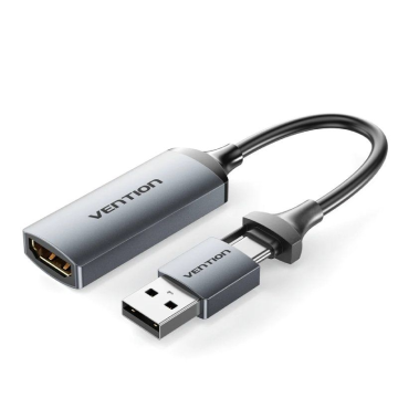 Vention Acwha Usb-a To Hdmi Adapter Prateado