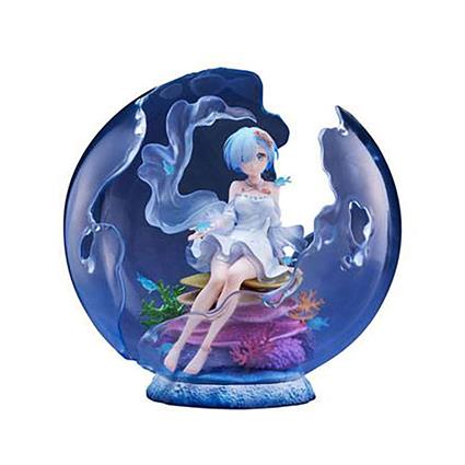 Furyu 1/7 Rem Aqua Orb Ver. 25 Cm Re: Zero Statue Azul