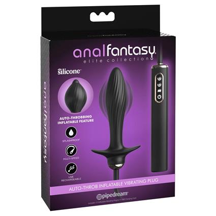 Anal Fantasy Elite Auto-throb Inflatable Anal Vibrator Transparente