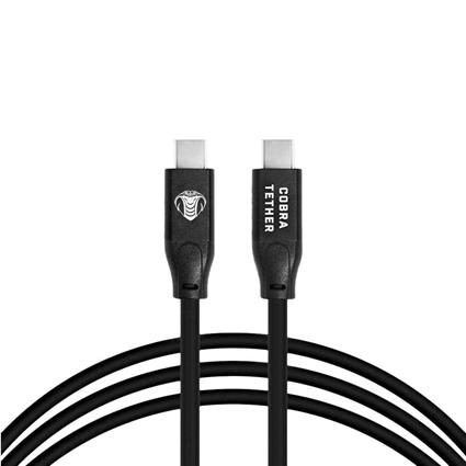 Cobra Tether Straight 5 M Usb-c To Usb-c Cable Prateado