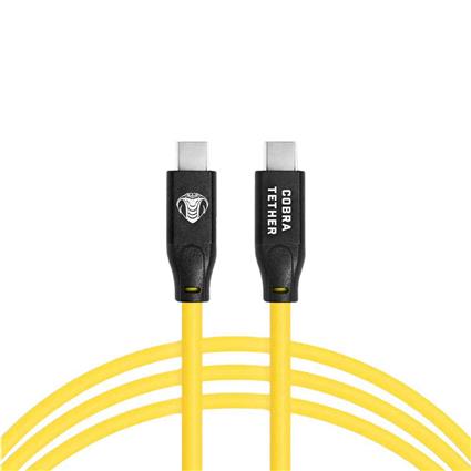 Cobra Tether Straight 5 M Usb-c To Usb-c Cable Preto