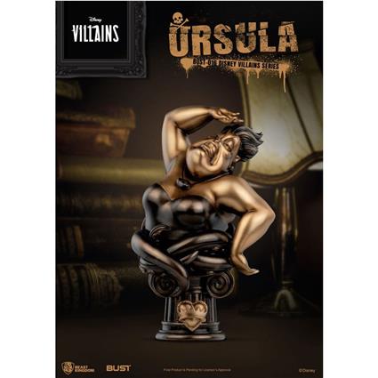 Beast Kingdom Toys Bust Ursula Pvc 16 Cm Disney Dourado