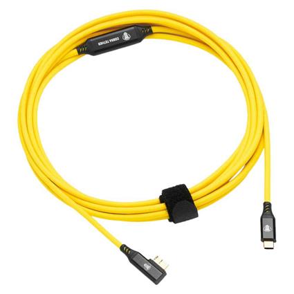 Cobra Tether Micro B 90º 5 M Usb-c Cable Amarelo