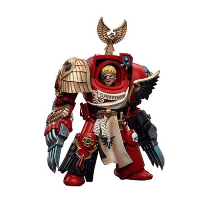 Joy Toy 1/18 Blood Angels Assault Terminators Sergeant Santoro 12 Cm Warhammer Figure Vermelho