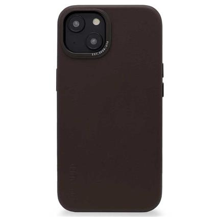 Decoded Iphone 14 Leather Backover Case Castanho