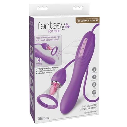 Fantasy For Her Her Ultimate Pleasure Max Stimulator Vibrator Roxo