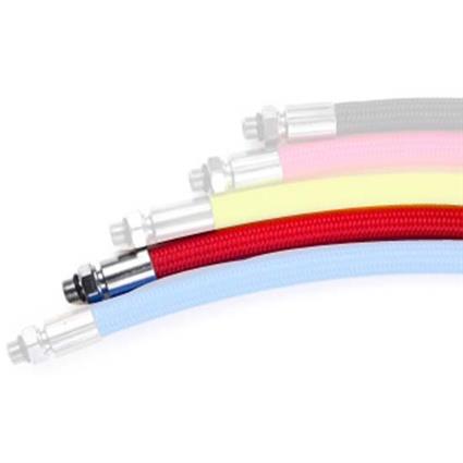 Bdk Quick Release Soft Braided Regulator Hose Vermelho 75 cm