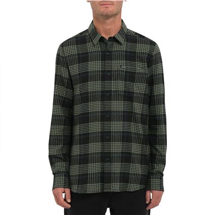 Volcom Caden Plaid Long Sleeve Shirt Verde XS Homem