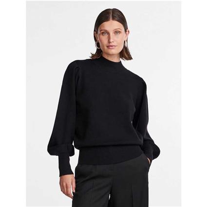 Yas Fonny High Neck Sweater Preto L Mulher