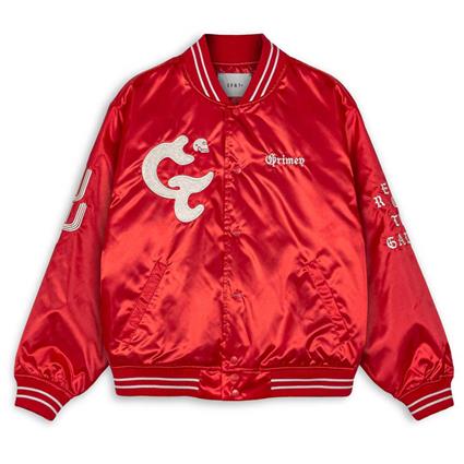 Grimey Causing Panic Satin Jacket Vermelho XS Homem