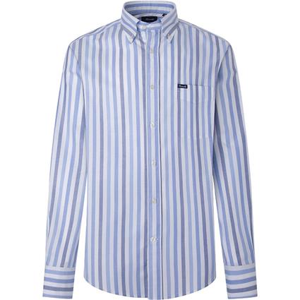 FaÇonnable Awning Oxford Long Sleeve Shirt Azul S Homem