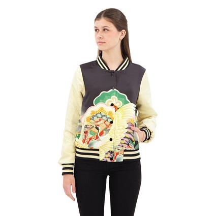 Superdry Suikajan Printed Bomber Jacket Colorido 2XS Mulher