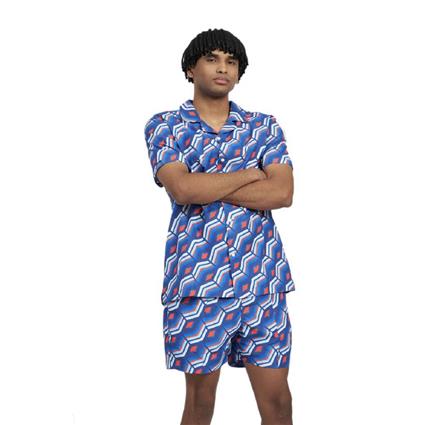 Umbro Printed Short Sleeve Shirt Colorido L Homem