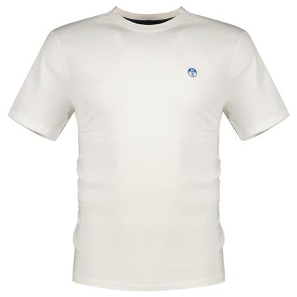 North Sails Basic Bollo Short Sleeve T-shirt Beige M Homem