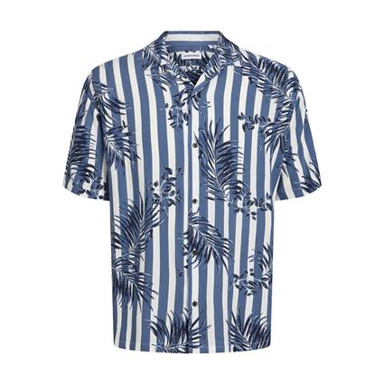 Jack & Jones Resort Short Sleeve Shirt Azul XL Homem