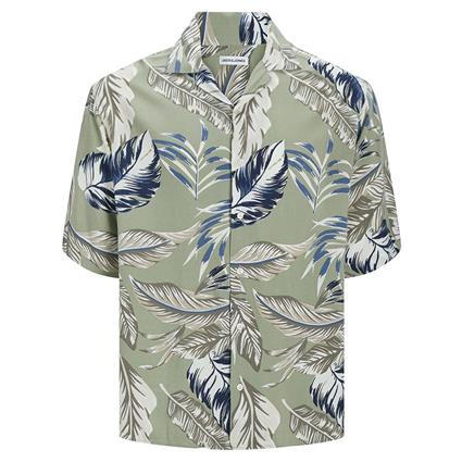 Jack & Jones Jeff Aop Resort Short Sleeve Shirt Verde XS Homem
