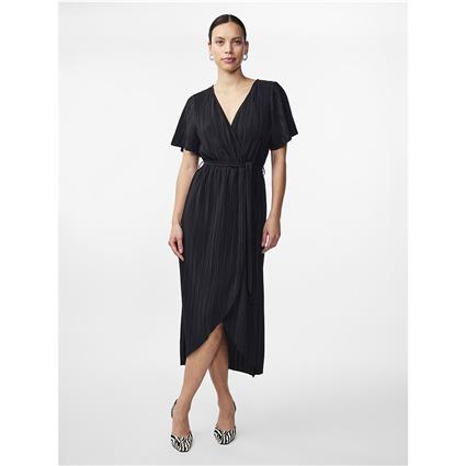 Yas Olinda Short Sleeve Long Dress Preto M Mulher