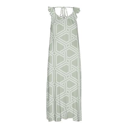 Vero Moda Easy Joy Frill Sleveless Long Dress Verde XL Mulher