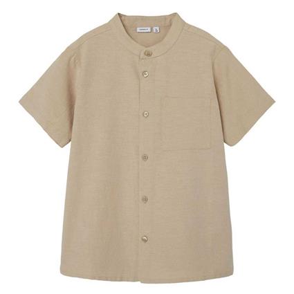 Name It Faher Short Sleeve Shirt Beige 7-8 Years Rapaz