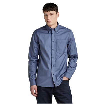 G-star One Pkt Long Sleeve Shirt Azul M Homem
