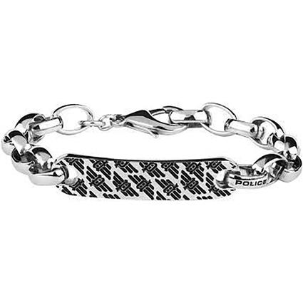 Police Pj26355bss01l Bracelet Prateado  Homem