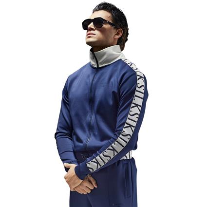 Siksilk Tracksuit Jacket Azul M Homem