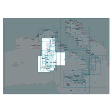 Istituto Idrografico Ovest Maddalena Marine Charts Azul