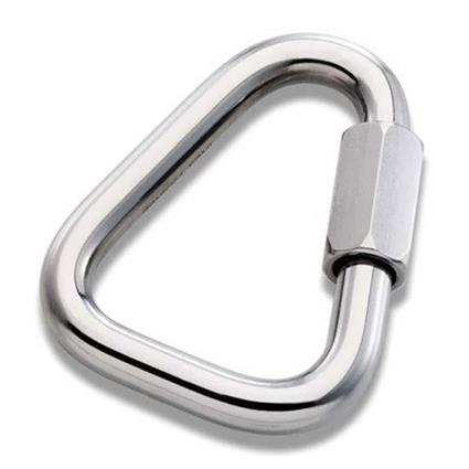 Peguet Delta Shackle Link Carabiner Prateado 8 mm