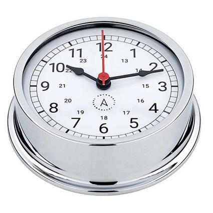 Autonautic Instrumental R120c Nautical Quartz Clock Prateado