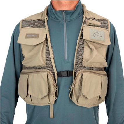Simms Tributary Vest Beige XL Homem