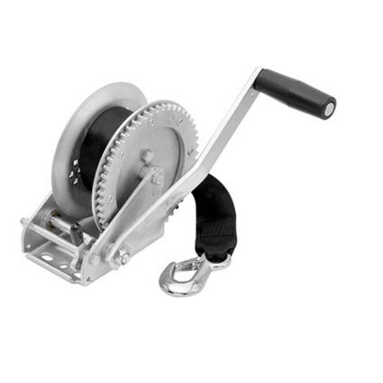 Fulton Single Speed Trailer Winch With Strap Prateado 1500 Lbs