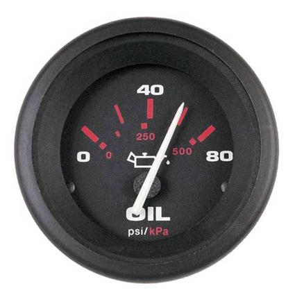 Veethree Amega 0-80 Psi Oil Manometer Preto 52 mm