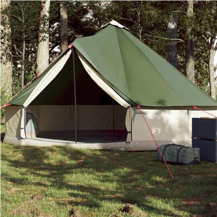 vidaXL Tenda familiar tipi para 6 pessoas impermeável verde