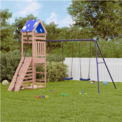 vidaXL Conjunto de brincar para exterior madeira de douglas maciça