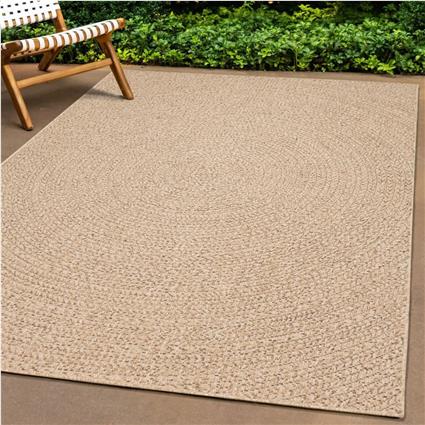 vidaXL Tapete ZIZUR 120x120 cm aspeto de juta interior e exterior