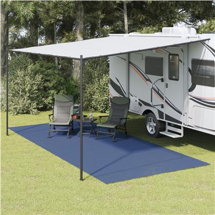 vidaXL Tapete de campismo 5,5x2,5 m azul